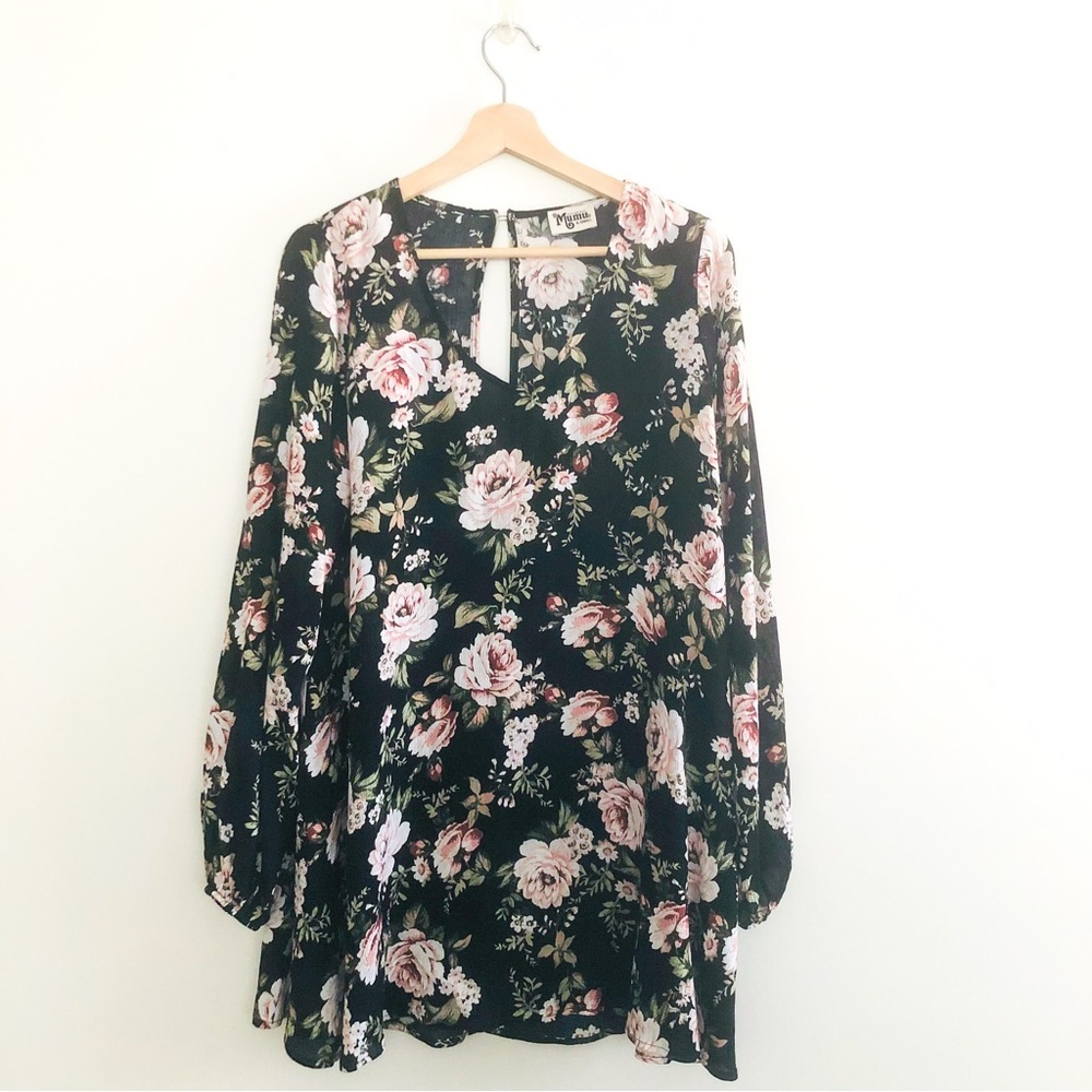 Show Me Your Mumu Donnie Dress Roses Cloud Floral Boho Mini Dress XS - Picture 5 of 16